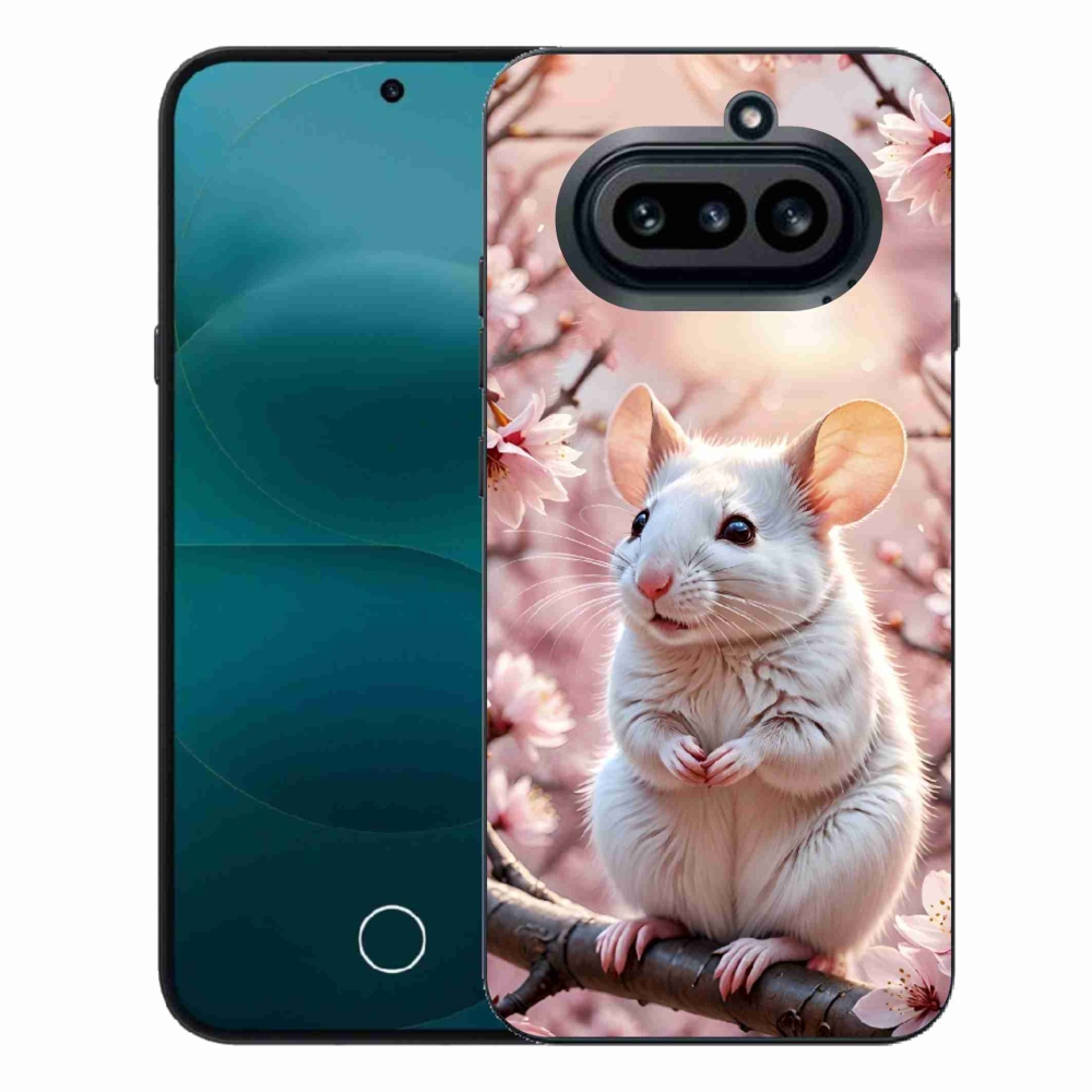 Gélový kryt mmCase na Nothing Phone (4a) - biela myš na vetve