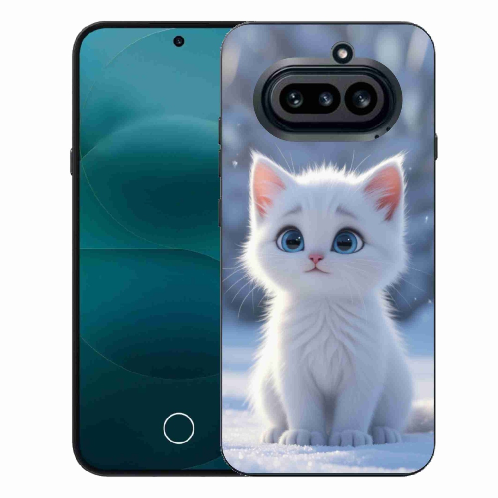 Gélový kryt mmCase na Nothing Phone (4a) - biele mačiatko 3