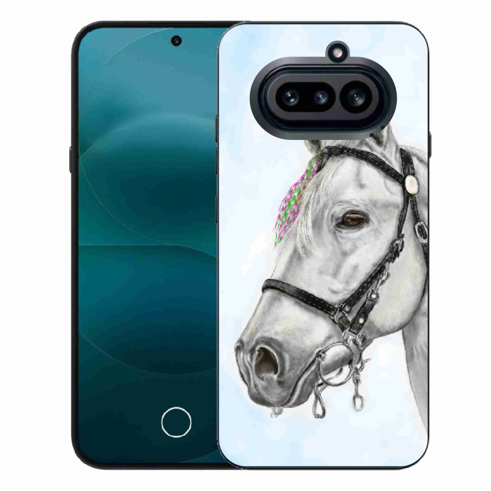 Gélový kryt mmCase na Nothing Phone (4a) - biely kôň 1