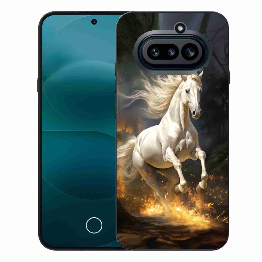 Gélový kryt mmCase na Nothing Phone (4a) - biely kôň 2