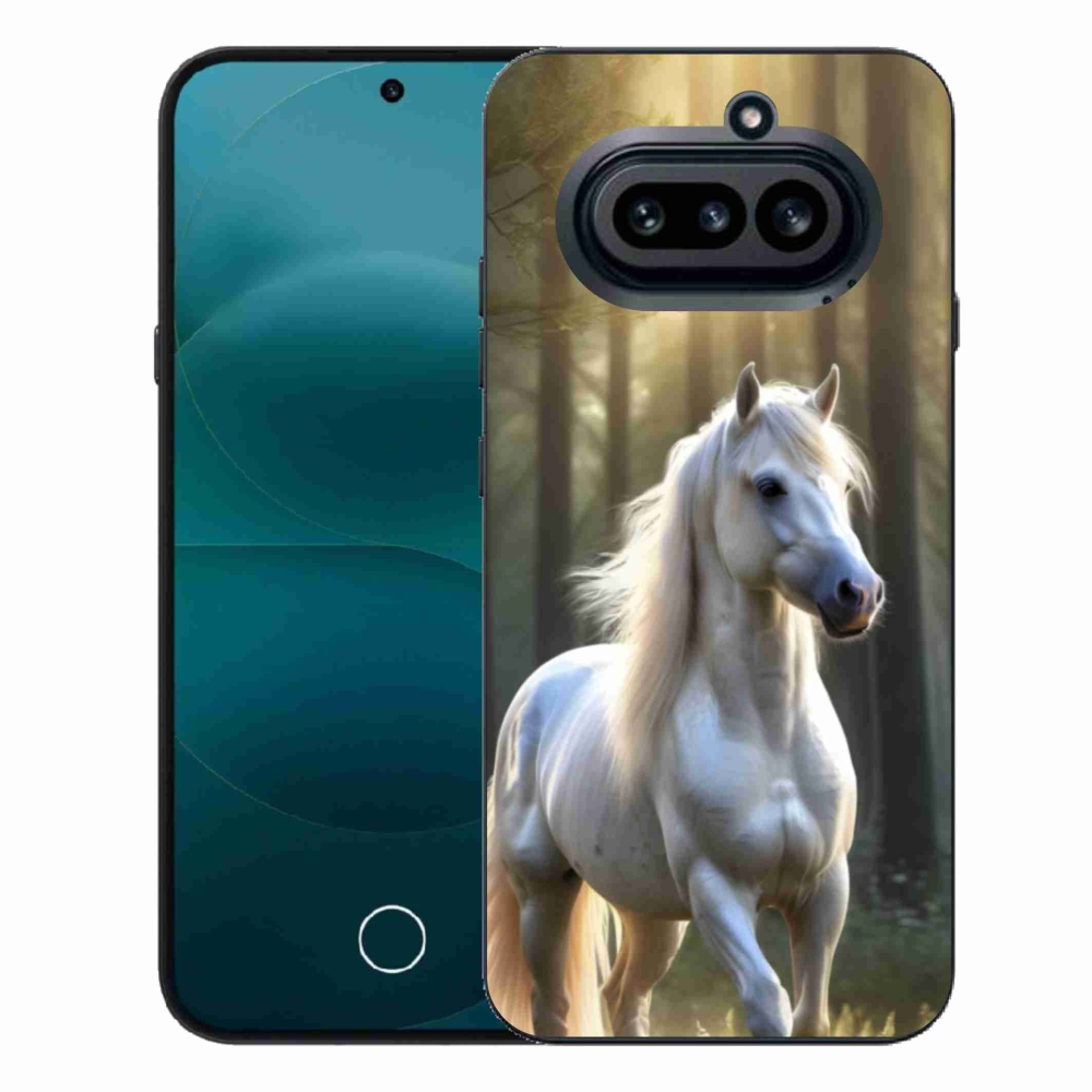 Gélový kryt mmCase na Nothing Phone (4a) - biely kôň 3