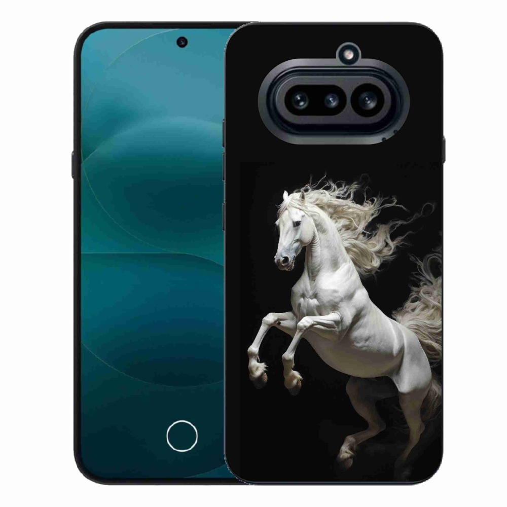 Gélový kryt mmCase na Nothing Phone (4a) - biely kôň 4