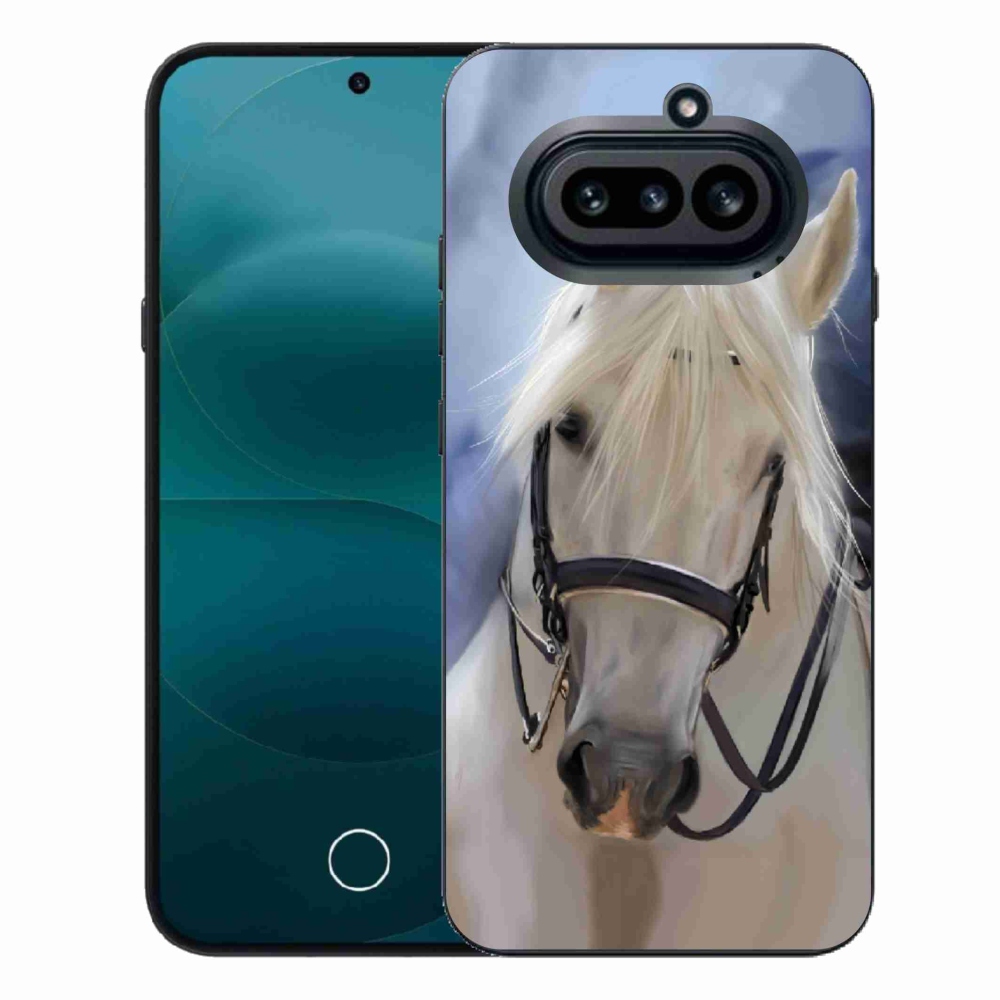Gélový kryt mmCase na Nothing Phone (4a) - biely kôň