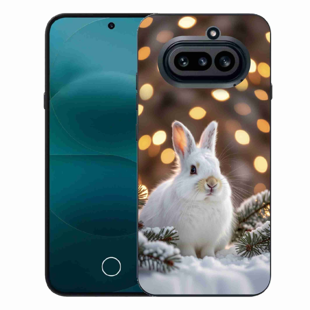 Gélový kryt mmCase na Nothing Phone (4a) - biely zajac