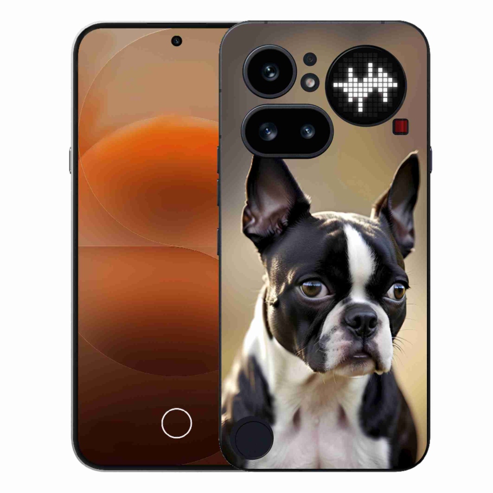 Gélový kryt mmCase na Nothing Phone (4a) - bostonský teriér
