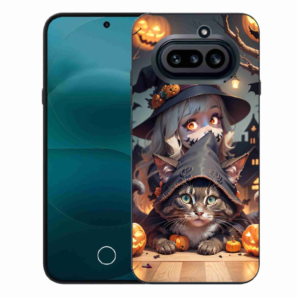 Gélový kryt mmCase na Nothing Phone (4a) - čarodejnica s mačkou
