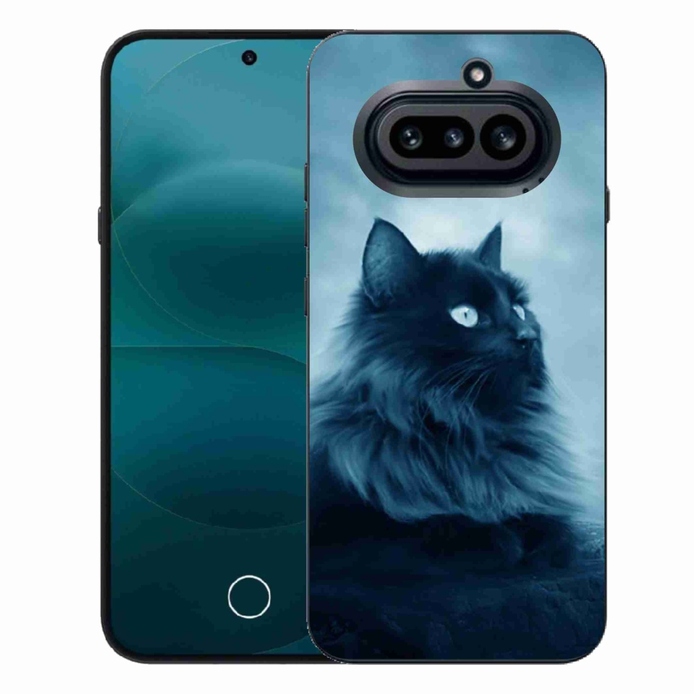 Gélový kryt mmCase na Nothing Phone (4a) - čierna mačka 1
