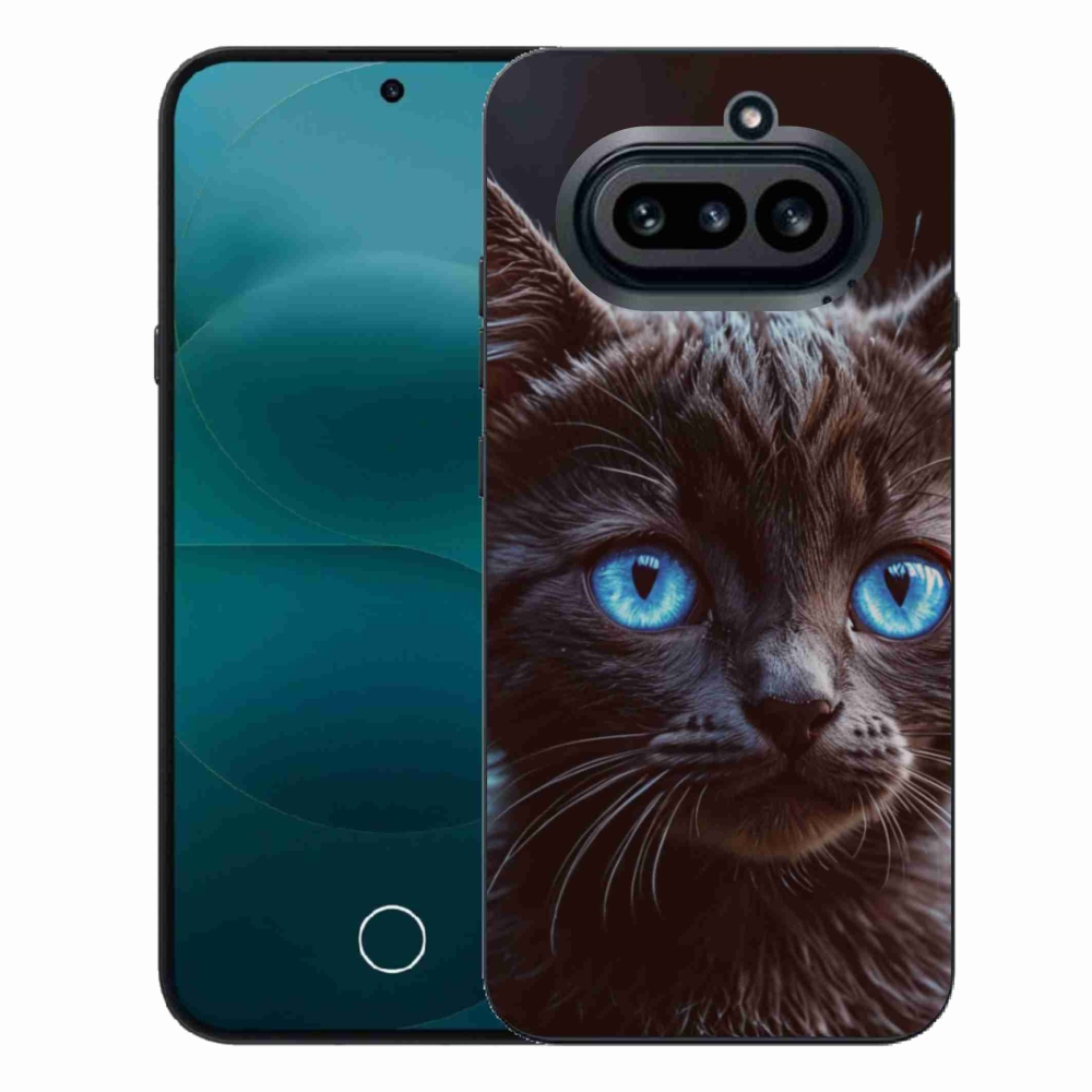 Gélový kryt mmCase na Nothing Phone (4a) - čierne mačiatko 2