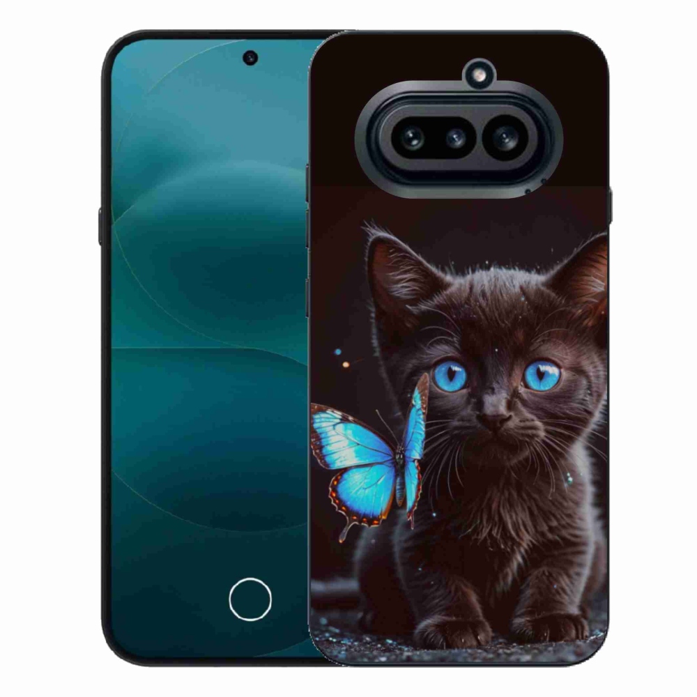 Gélový kryt mmCase na Nothing Phone (4a) - čierne mačiatko 3