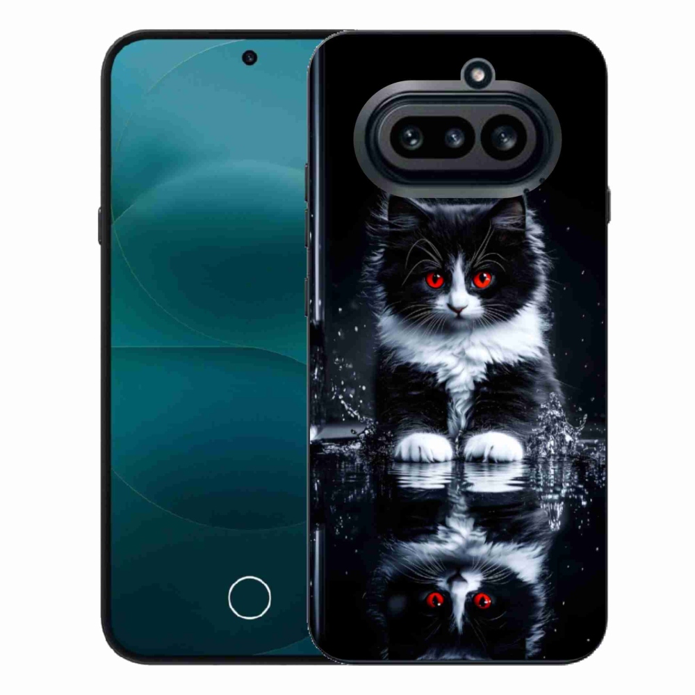 Gélový kryt mmCase na Nothing Phone (4a) - čiernobiele mačiatko