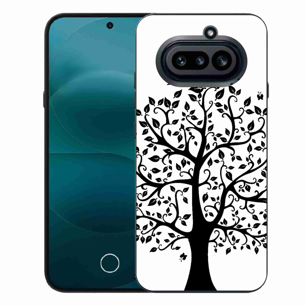 Gélový kryt mmCase na Nothing Phone (4a) - čiernobiely strom