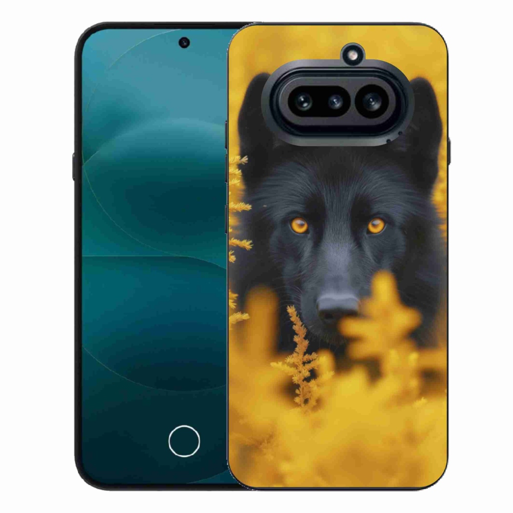 Gélový kryt mmCase na Nothing Phone (4a) - čierny vlk 2