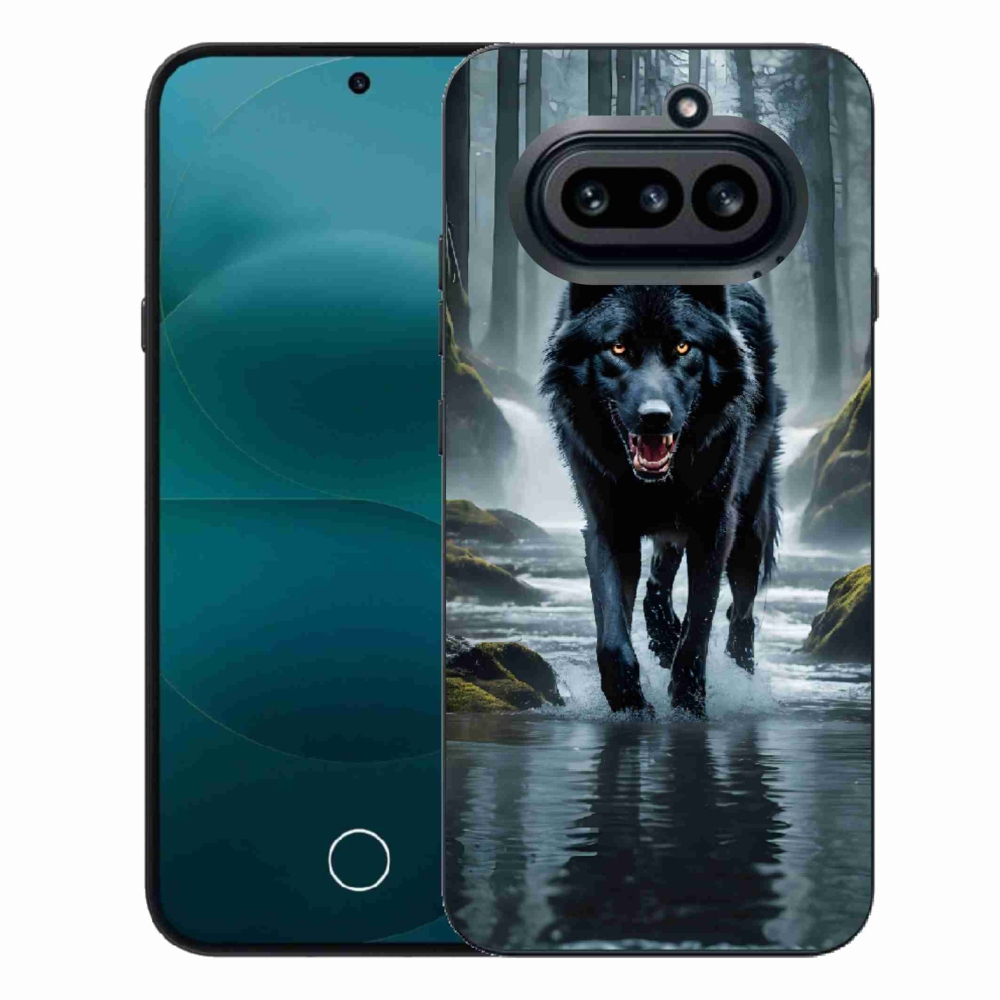 Gélový kryt mmCase na Nothing Phone (4a) - čierny vlk