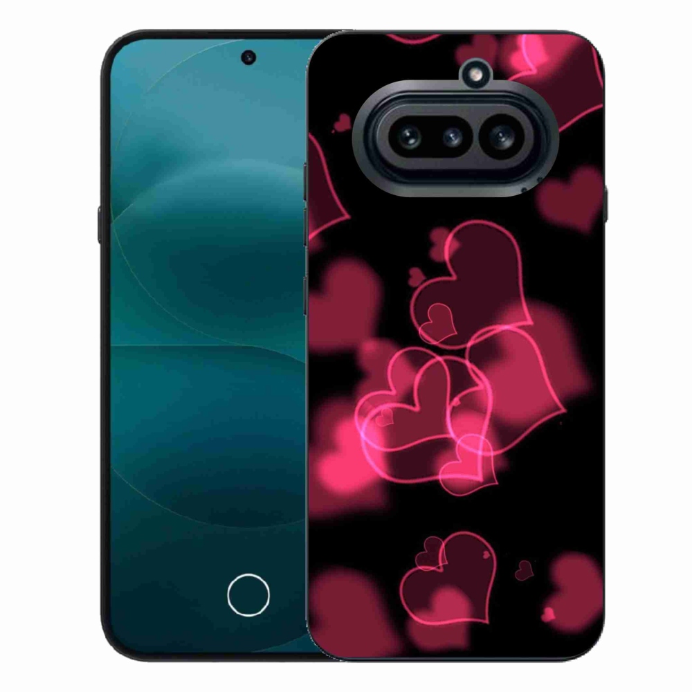 Gélový kryt mmCase na Nothing Phone (4a) - červené srdiečka