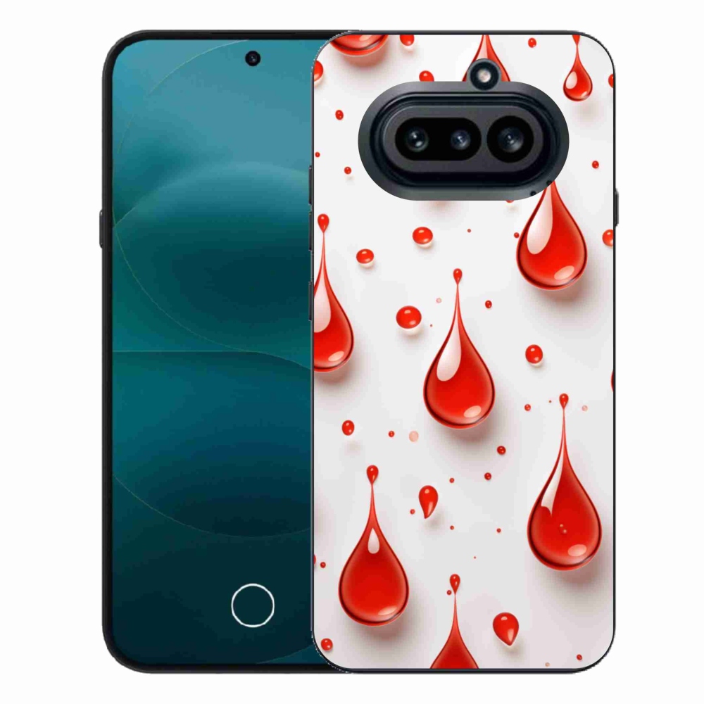 Gélový kryt mmCase na Nothing Phone (4a) - červené kvapky