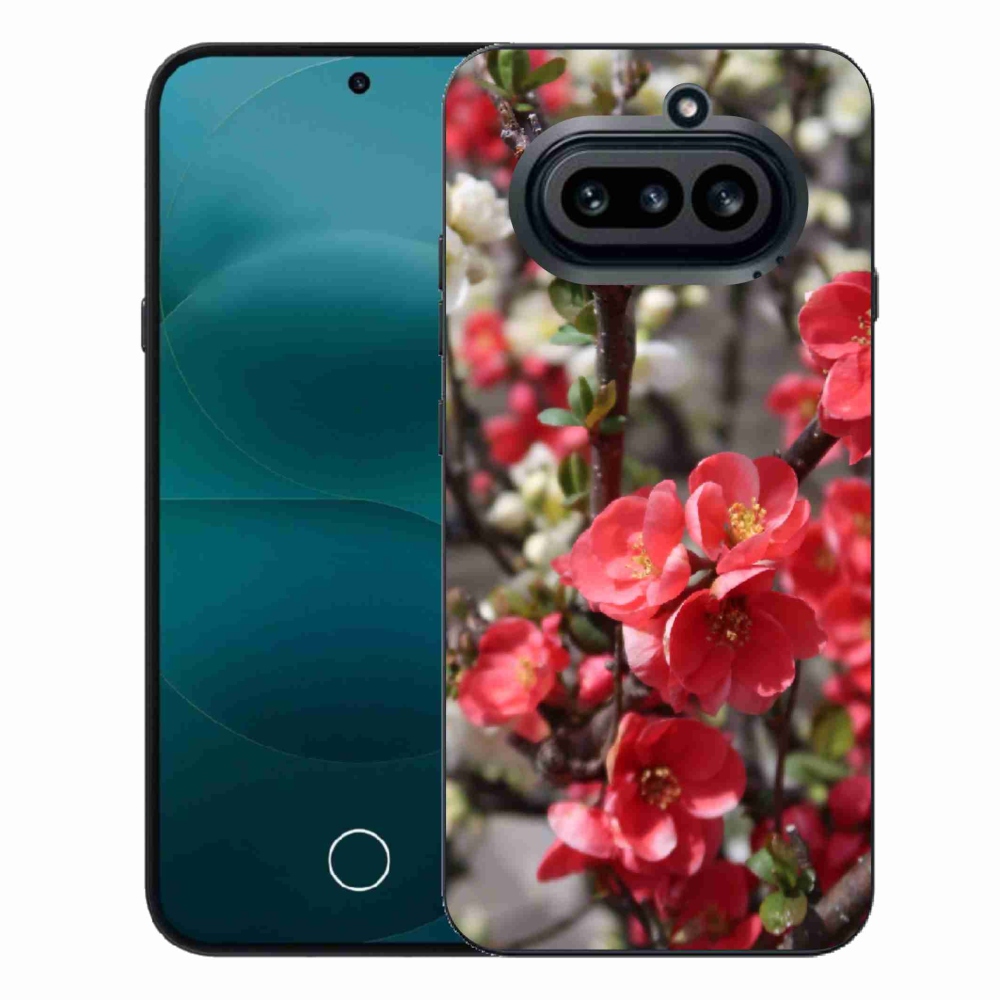 Gélový kryt mmCase na Nothing Phone (4a) - červené kvety