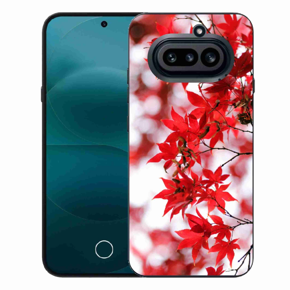 Gélový kryt mmCase na Nothing Phone (4a) - červené listy
