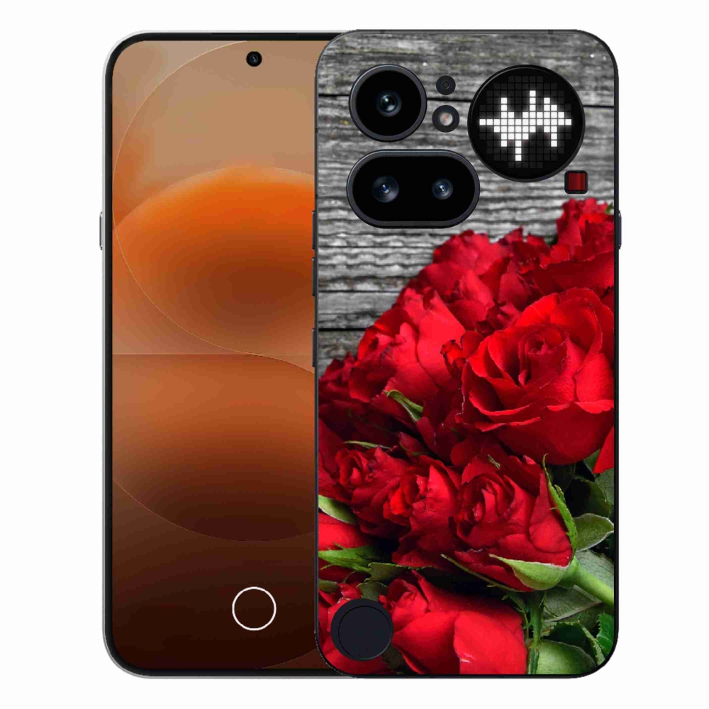 Gélový kryt mmCase na Nothing Phone (4a) - červené ruže