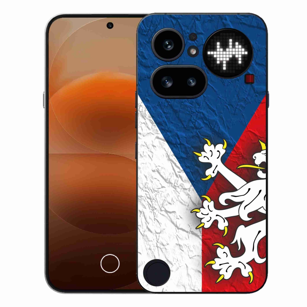 Gélový kryt mmCase na Nothing Phone (4a) - česká vlajka 1