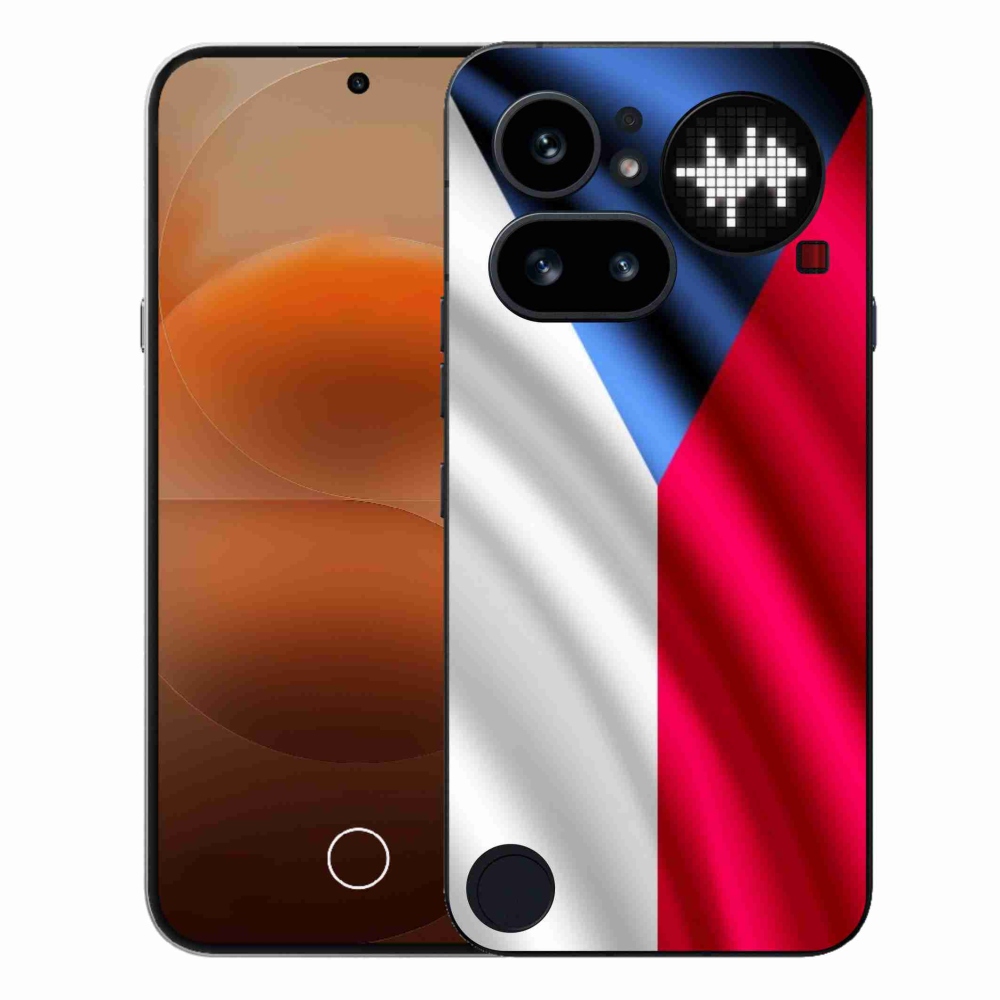 Gélový kryt mmCase na Nothing Phone (4a) - česká vlajka