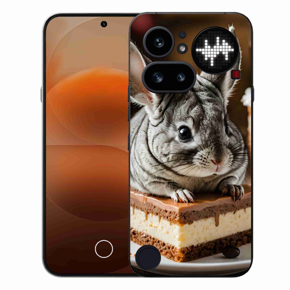 Gélový kryt mmCase na Nothing Phone (4a) - činčila