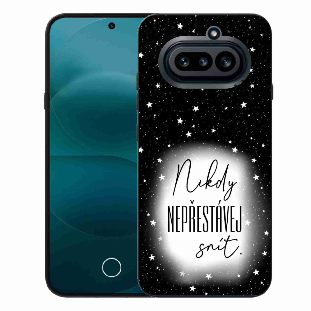 Gélový kryt mmCase na Nothing Phone (4a) - citát 1 bieločierne pozadie