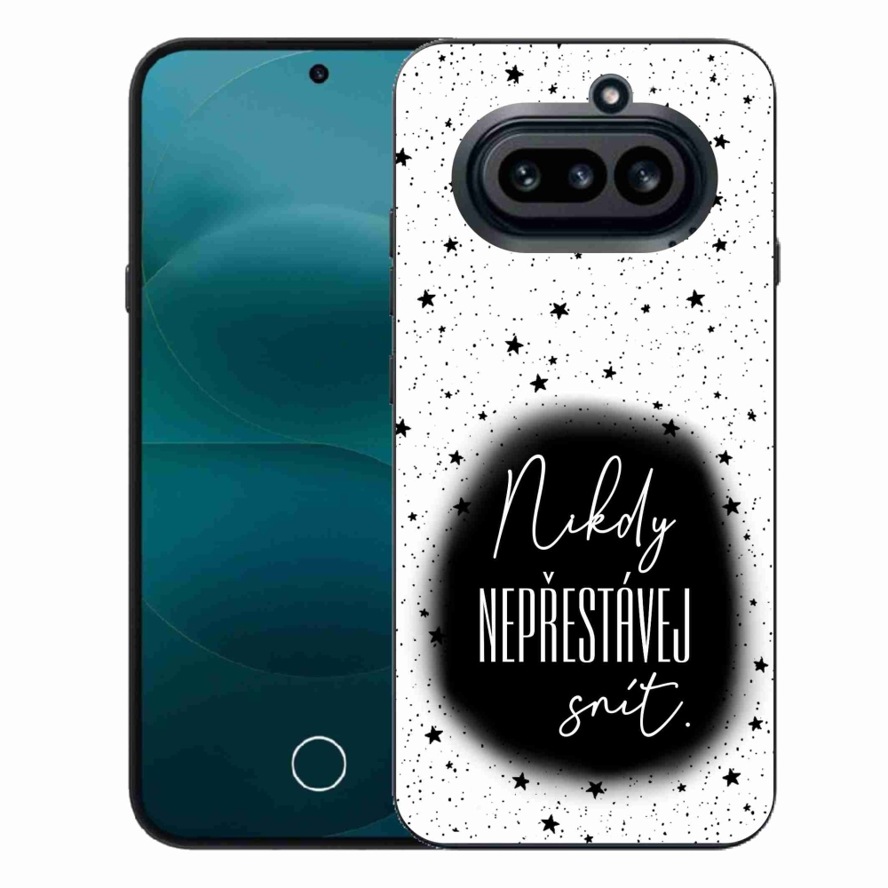 Gélový kryt mmCase na Nothing Phone (4a) - citát 1 čiernobiele pozadie