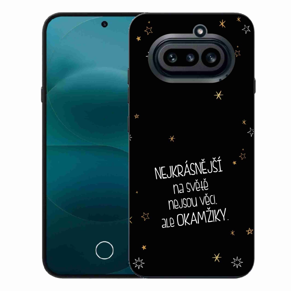 Gélový kryt mmCase na Nothing Phone (4a) - citát 4 čierne pozadie