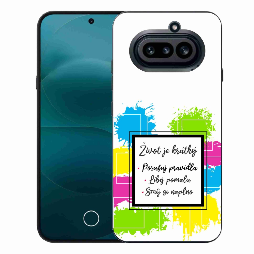 Gélový kryt mmCase na Nothing Phone (4a) - citát 5 biele pozadie