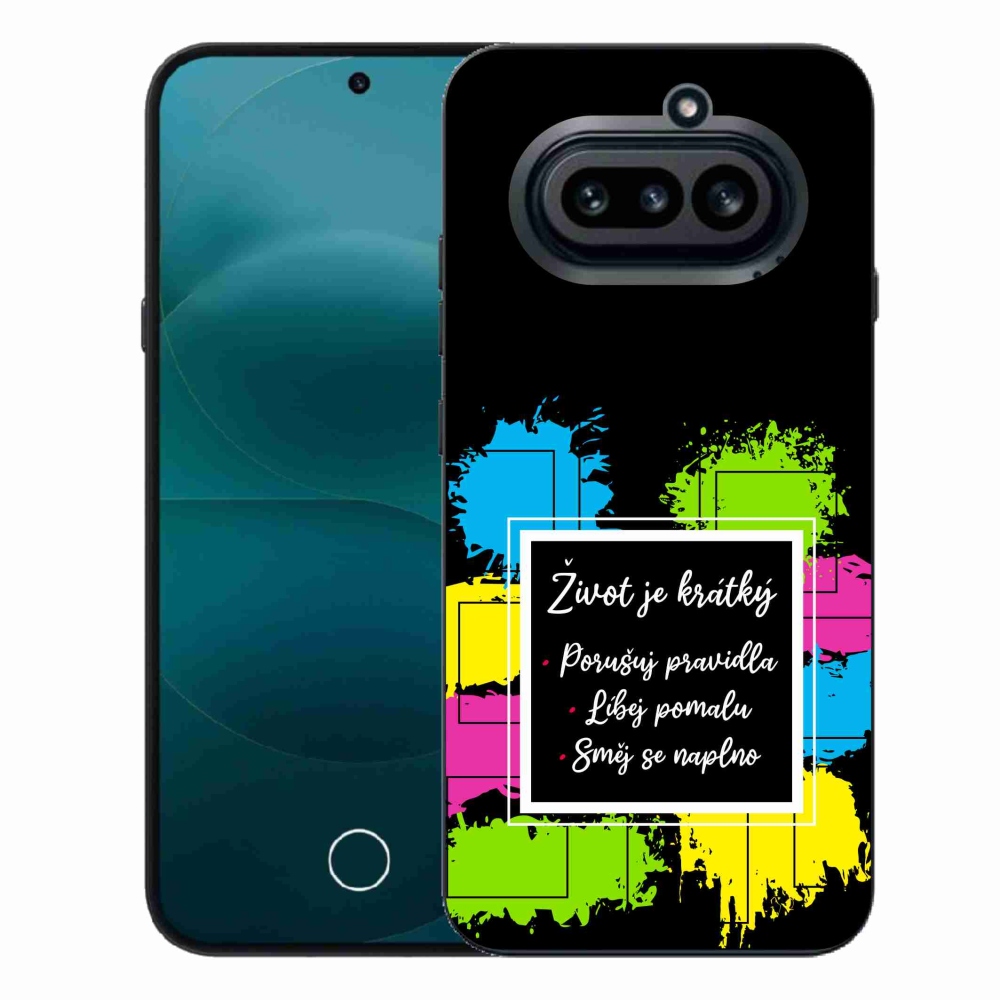 Gélový kryt mmCase na Nothing Phone (4a) - citát 5 čierne pozadie