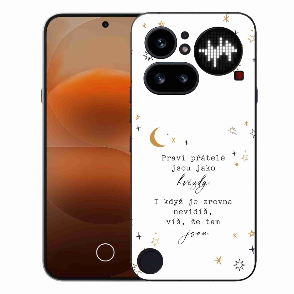 Gélový kryt mmCase na Nothing Phone (4a) - citát 6 biele pozadie