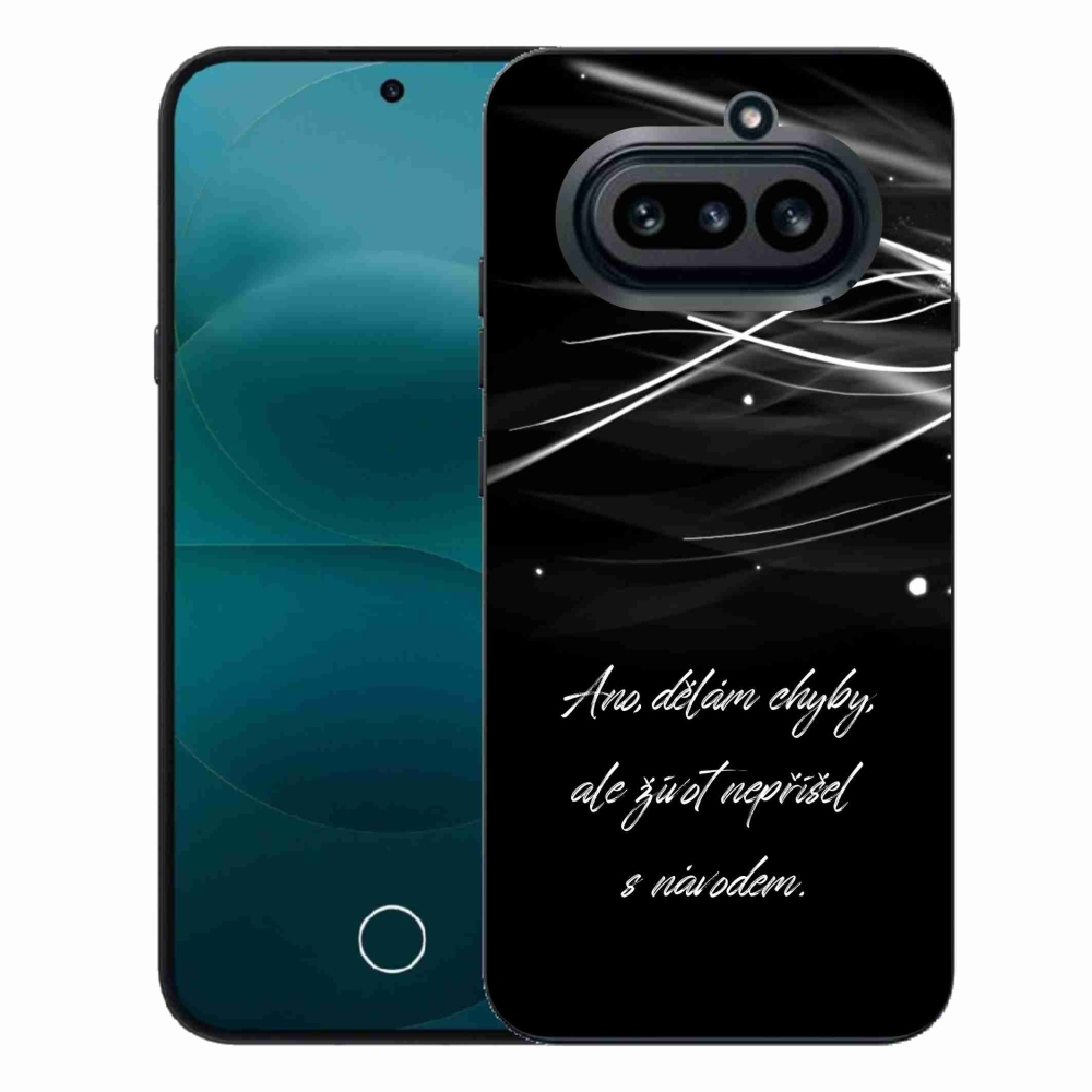 Gélový kryt mmCase na Nothing Phone (4a) - citát čierne pozadie