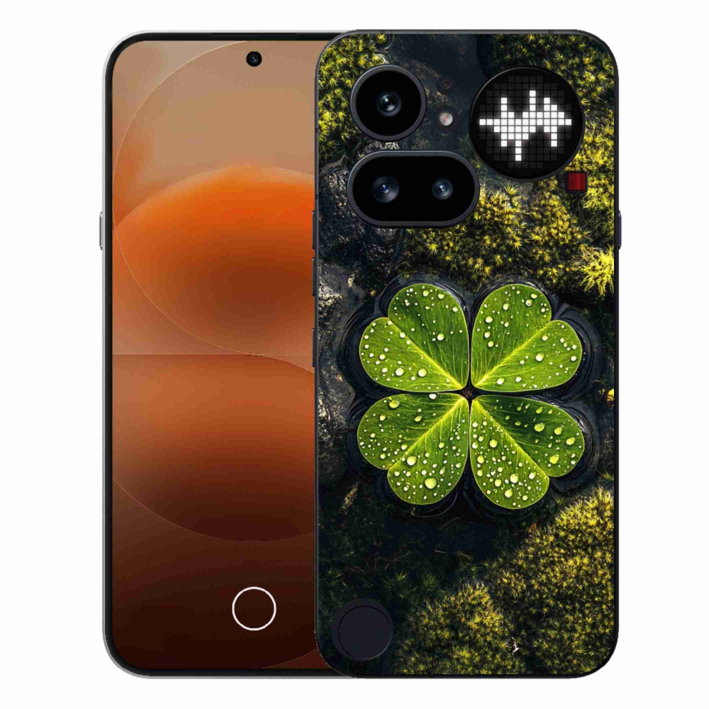 Gélový kryt mmCase na Nothing Phone (4a) - štvorlístok