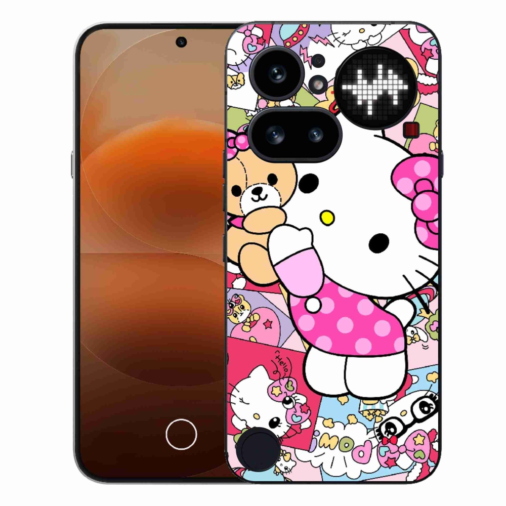 Gélový kryt mmCase na Nothing Phone (4a) - cute kitty