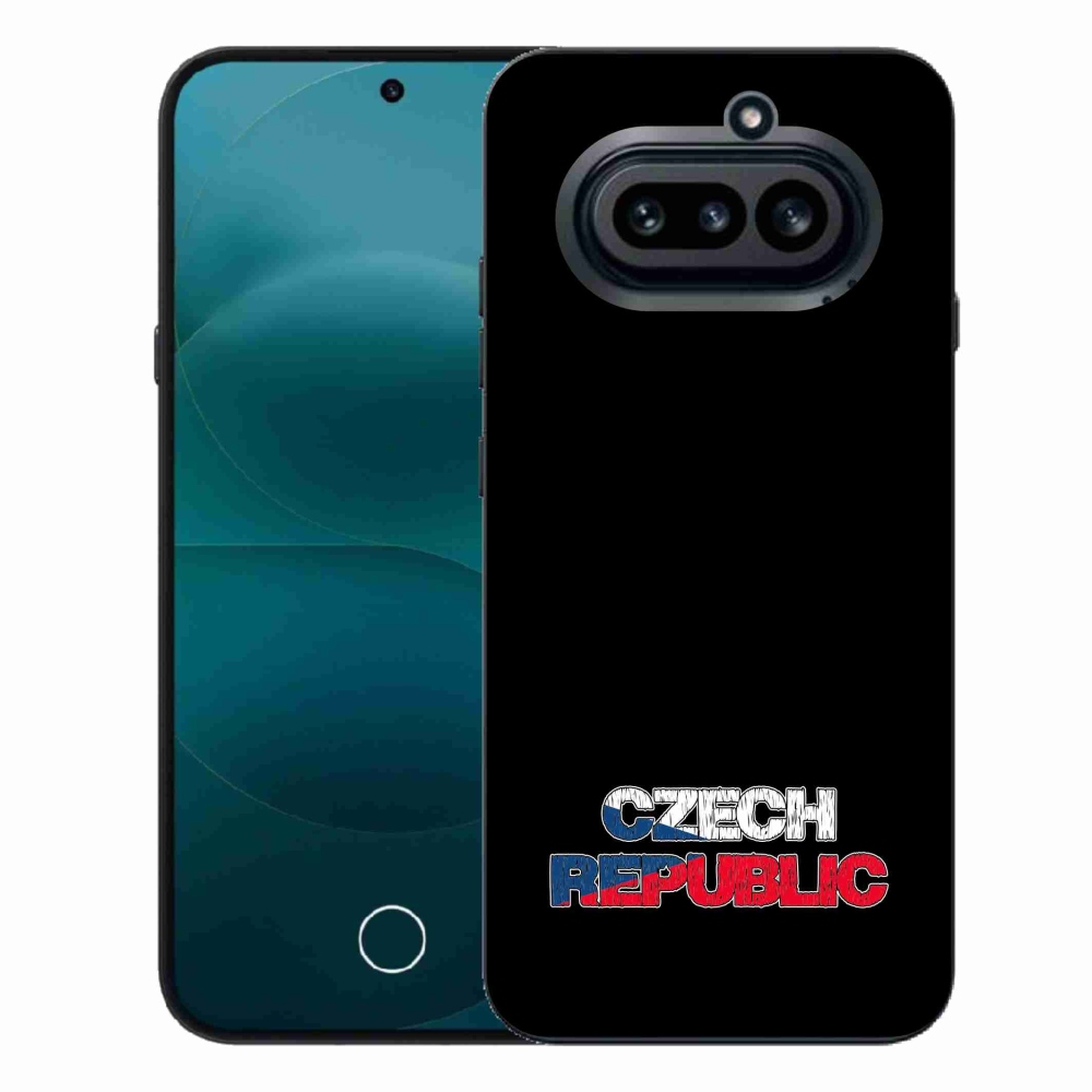 Gélový kryt mmCase na Nothing Phone (4a) - Slovak Republic čierne pozadie