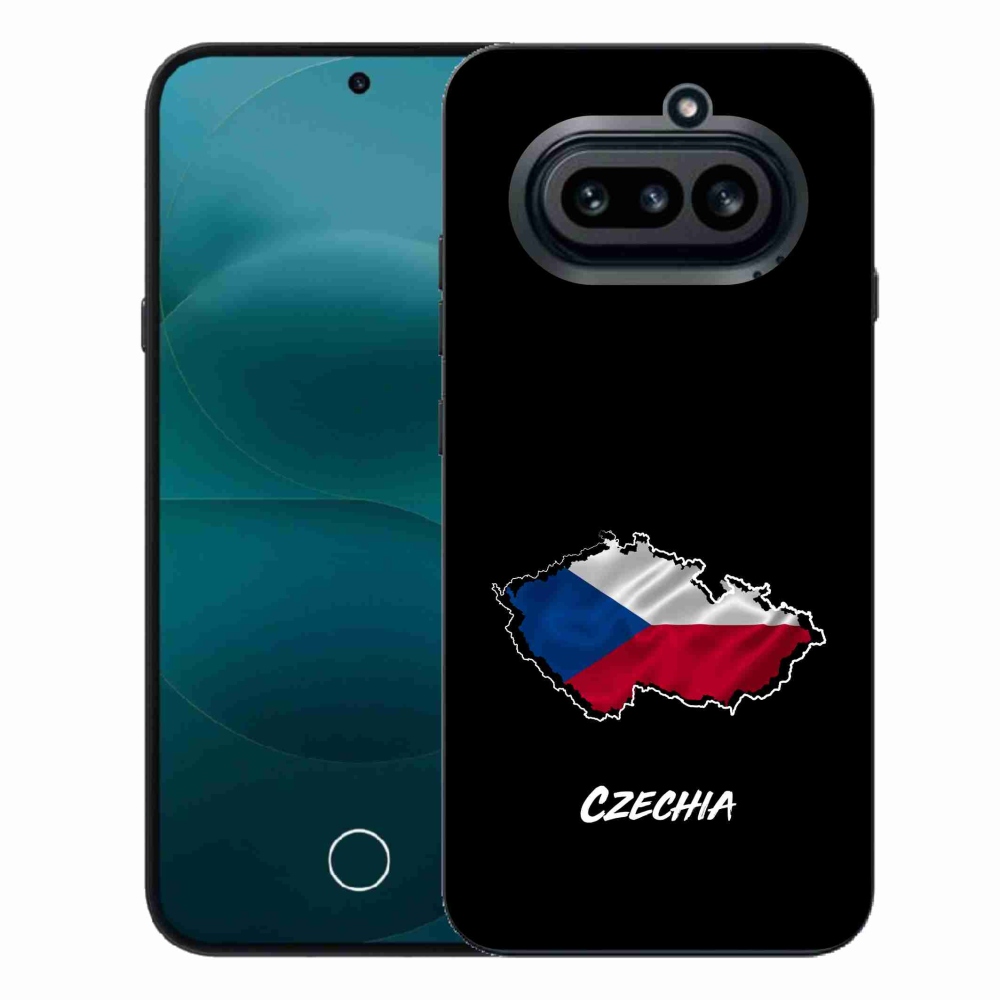 Gélový kryt mmCase na Nothing Phone (4a) - Slovakia čierne pozadie