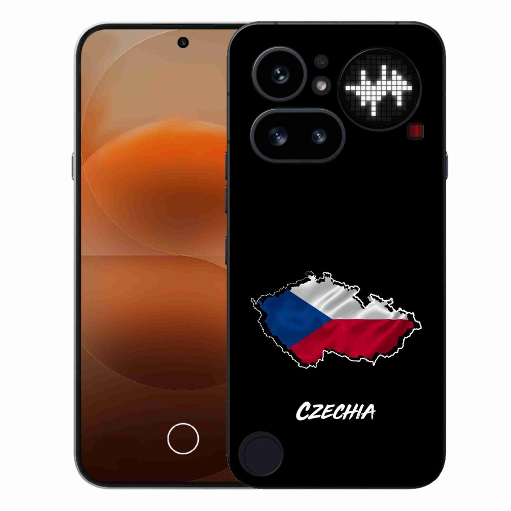 Gélový kryt mmCase na Nothing Phone (4a) - Slovakia čierne pozadie