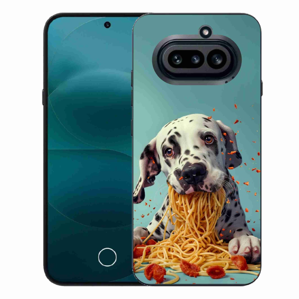 Gélový kryt mmCase na Nothing Phone (4a) - dalmatín a špagety