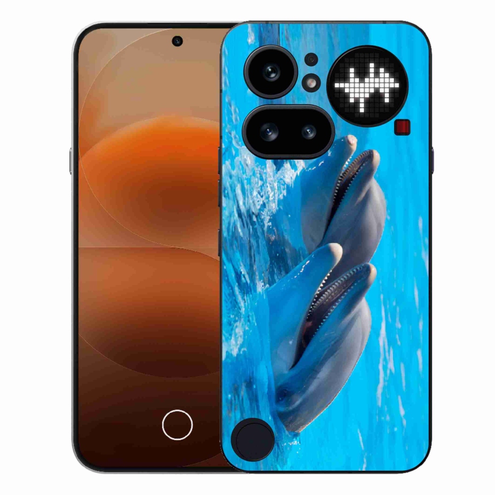 Gélový kryt mmCase na Nothing Phone (4a) - delfíny