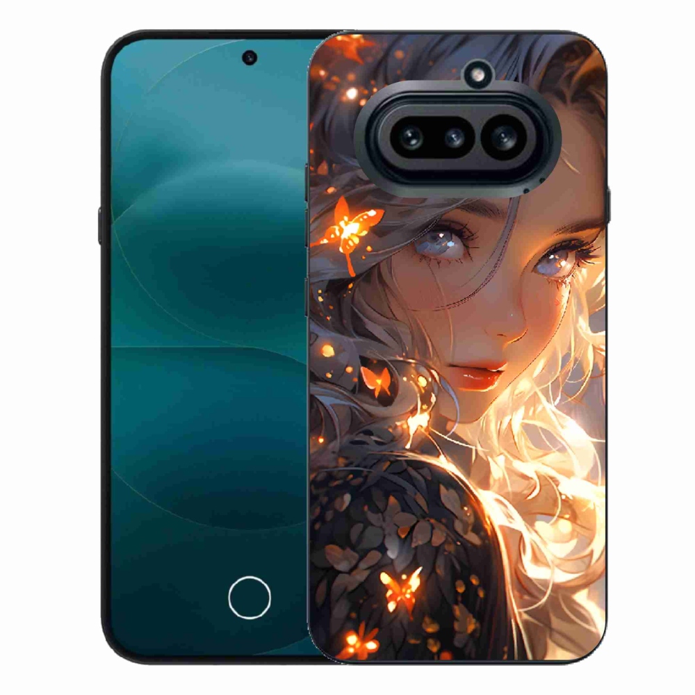 Gélový kryt mmCase na Nothing Phone (4a) - dievča a motýle