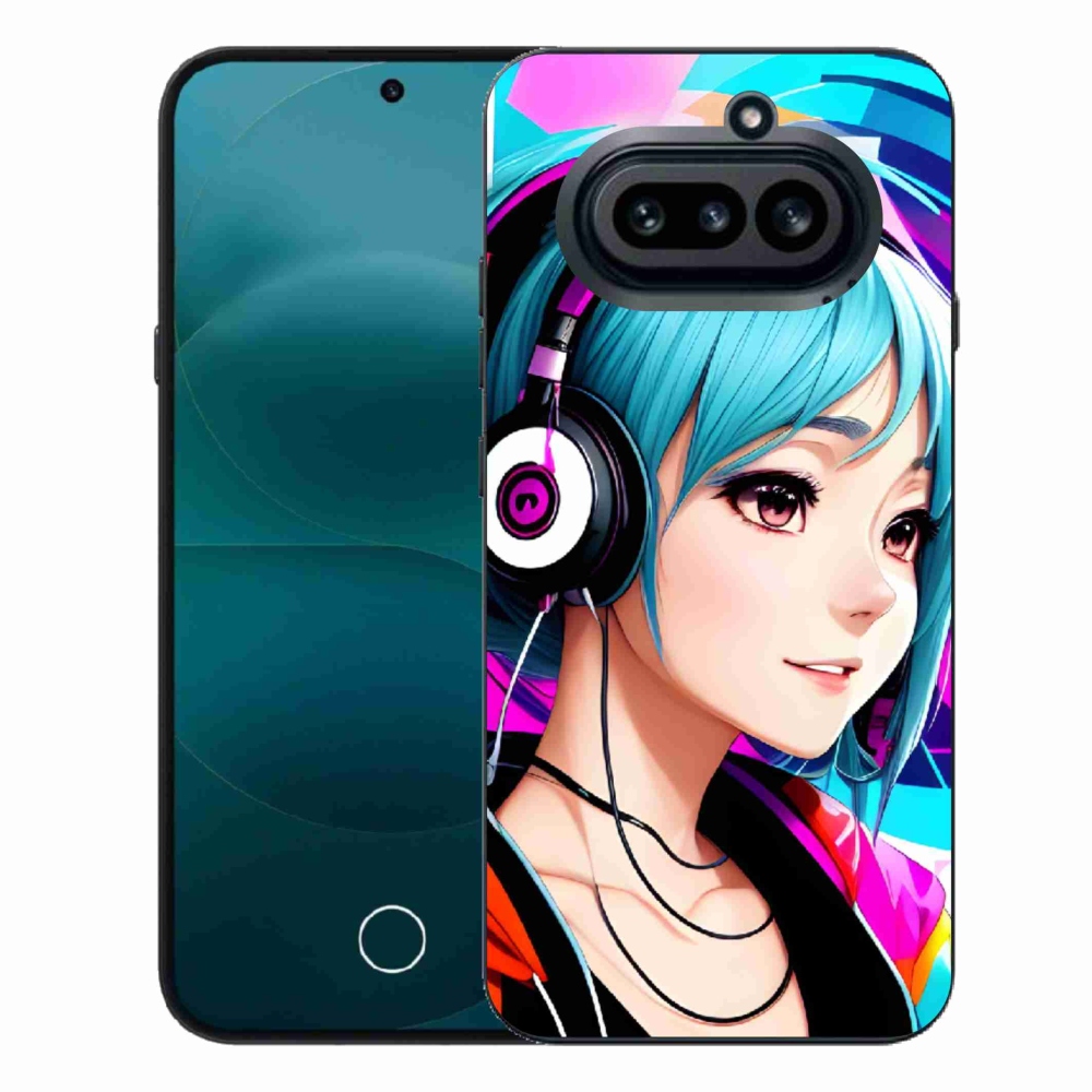 Gélový kryt mmCase na Nothing Phone (4a) - dievča so slúchadlami