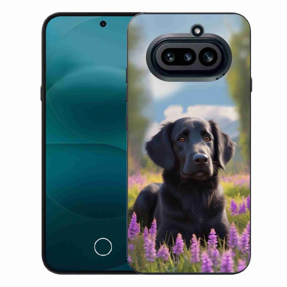 Gélový kryt mmCase na Nothing Phone (4a) - elegantný čierny retriever