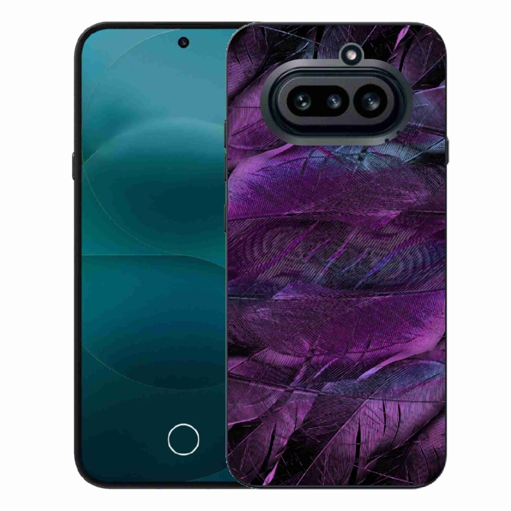 Gélový kryt mmCase na Nothing Phone (4a) - fialové pierka