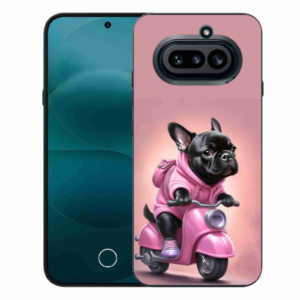Gélový kryt mmCase na Nothing Phone (4a) - francúzsky buldoček na skútri
