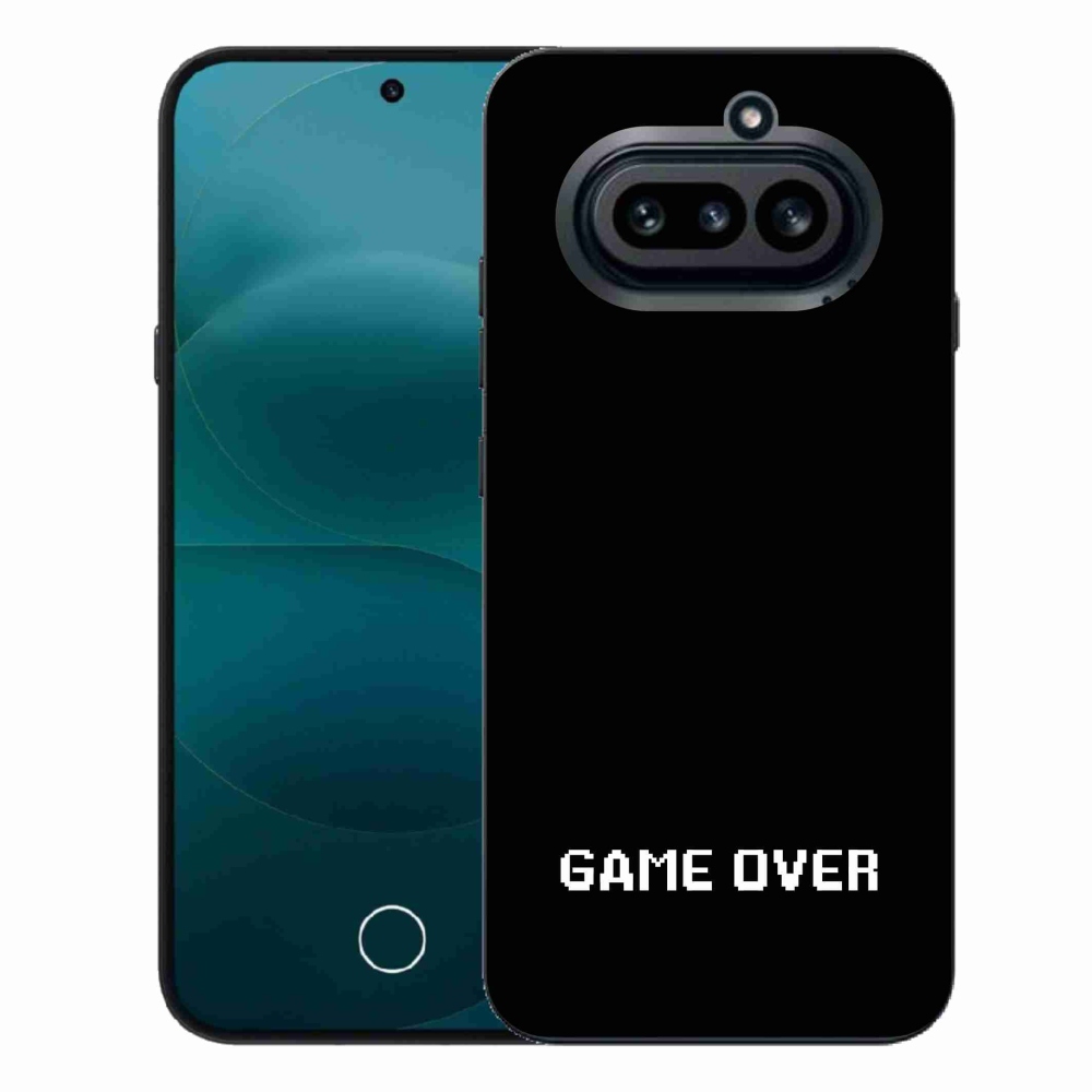 Gélový kryt mmCase na Nothing Phone (4a) - game over čierne pozadie