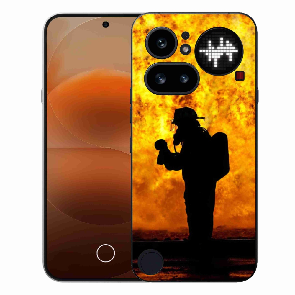 Gélový kryt mmCase na Nothing Phone (4a) - hasič