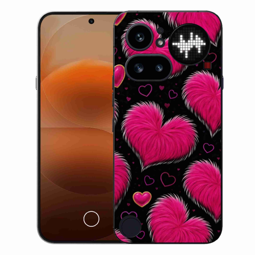 Gélový kryt mmCase na Nothing Phone (4a) - hebké srdce