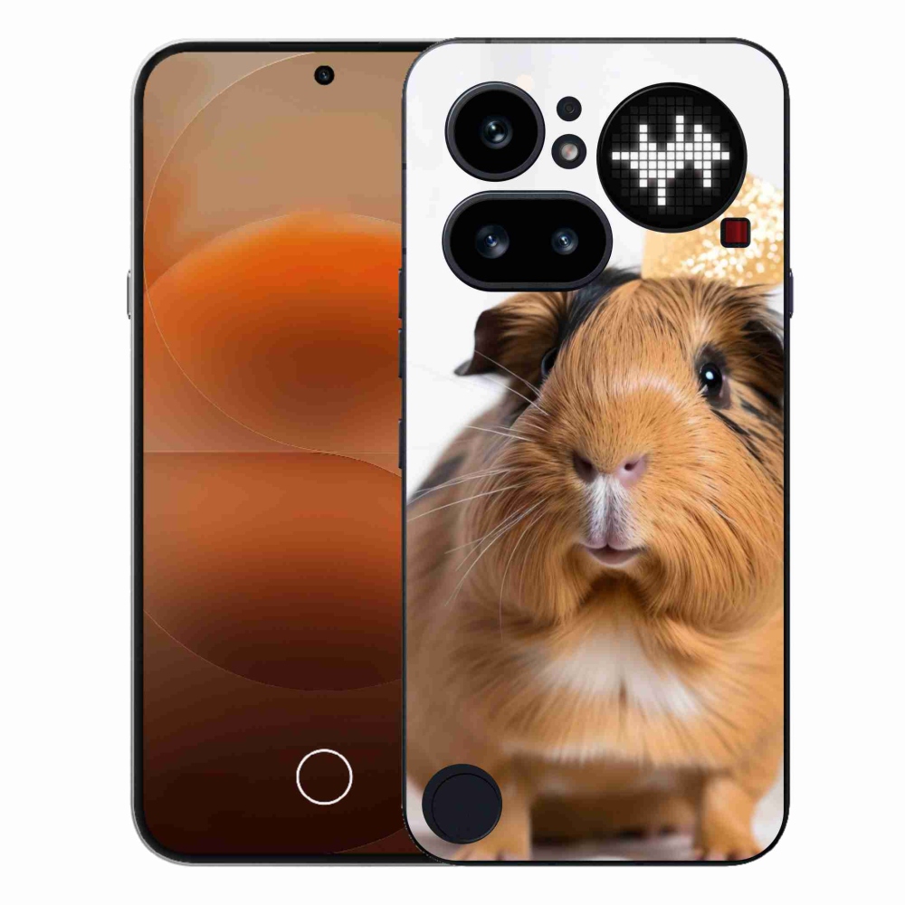 Gélový kryt mmCase na Nothing Phone (4a) - hnedé morča