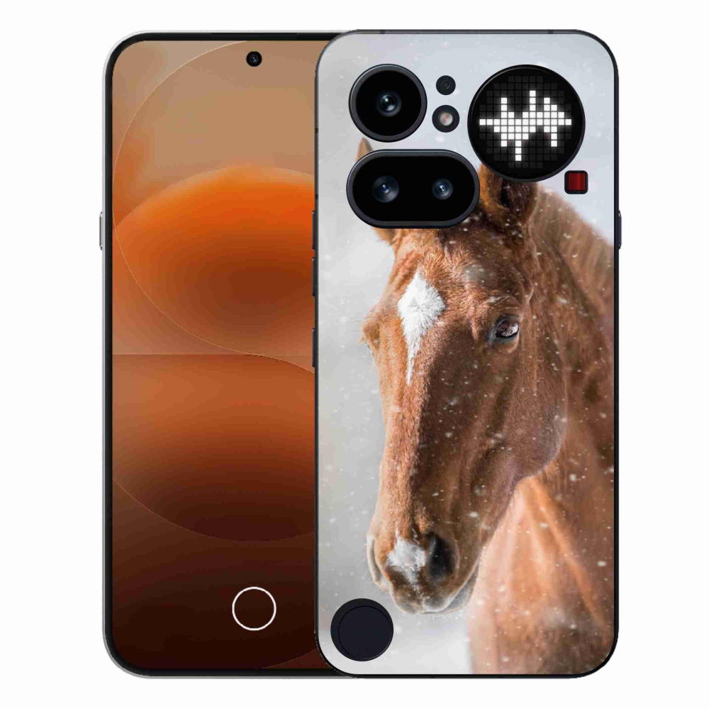 Gélový kryt mmCase na Nothing Phone (4a) - hnedý kôň 2