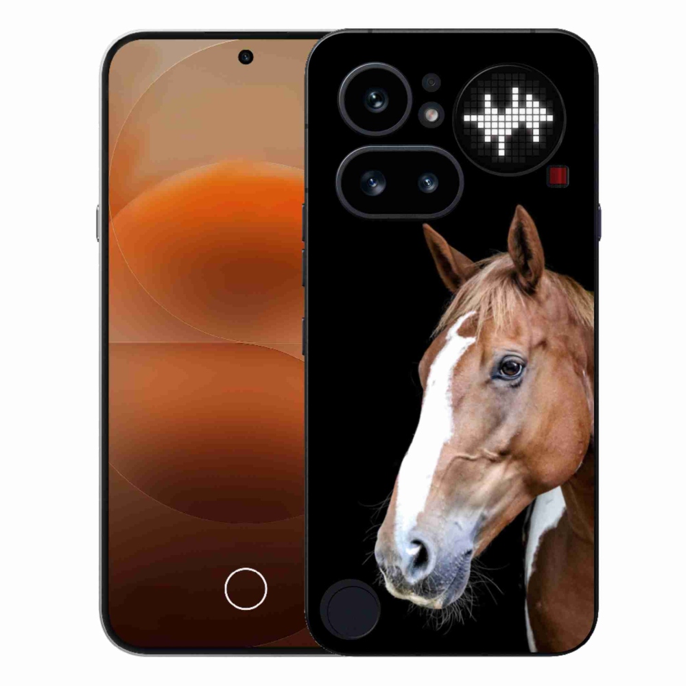 Gélový kryt mmCase na Nothing Phone (4a) - hnedý kôň 3